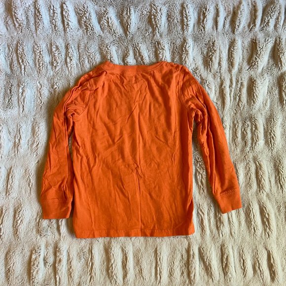 Carter's Kid Halloween Matching Pumpkin Face Long Sleeve T-shirts - Picture 7 of 7